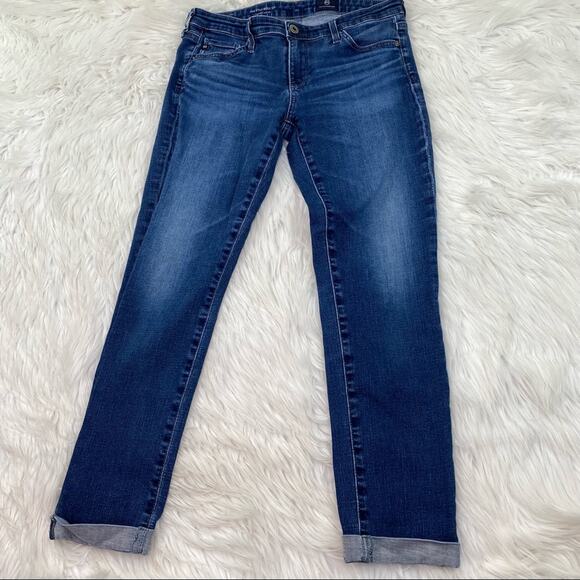 AG The Stilt Roll-Up Cigarette Jeans Blue Size 27 - Picture 3 of 11